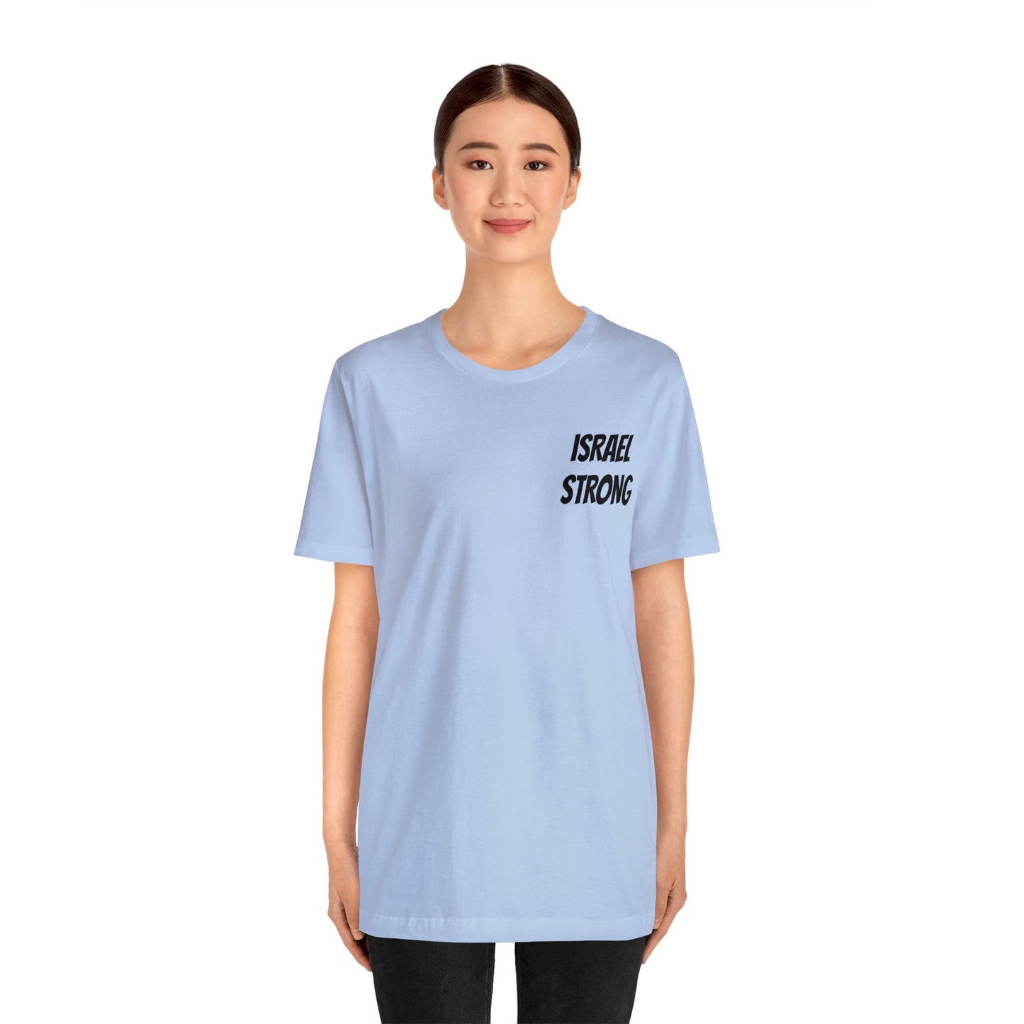 Alternate Blue ISRAEL STRONG Unisex Jersey Short Sleeve Tee