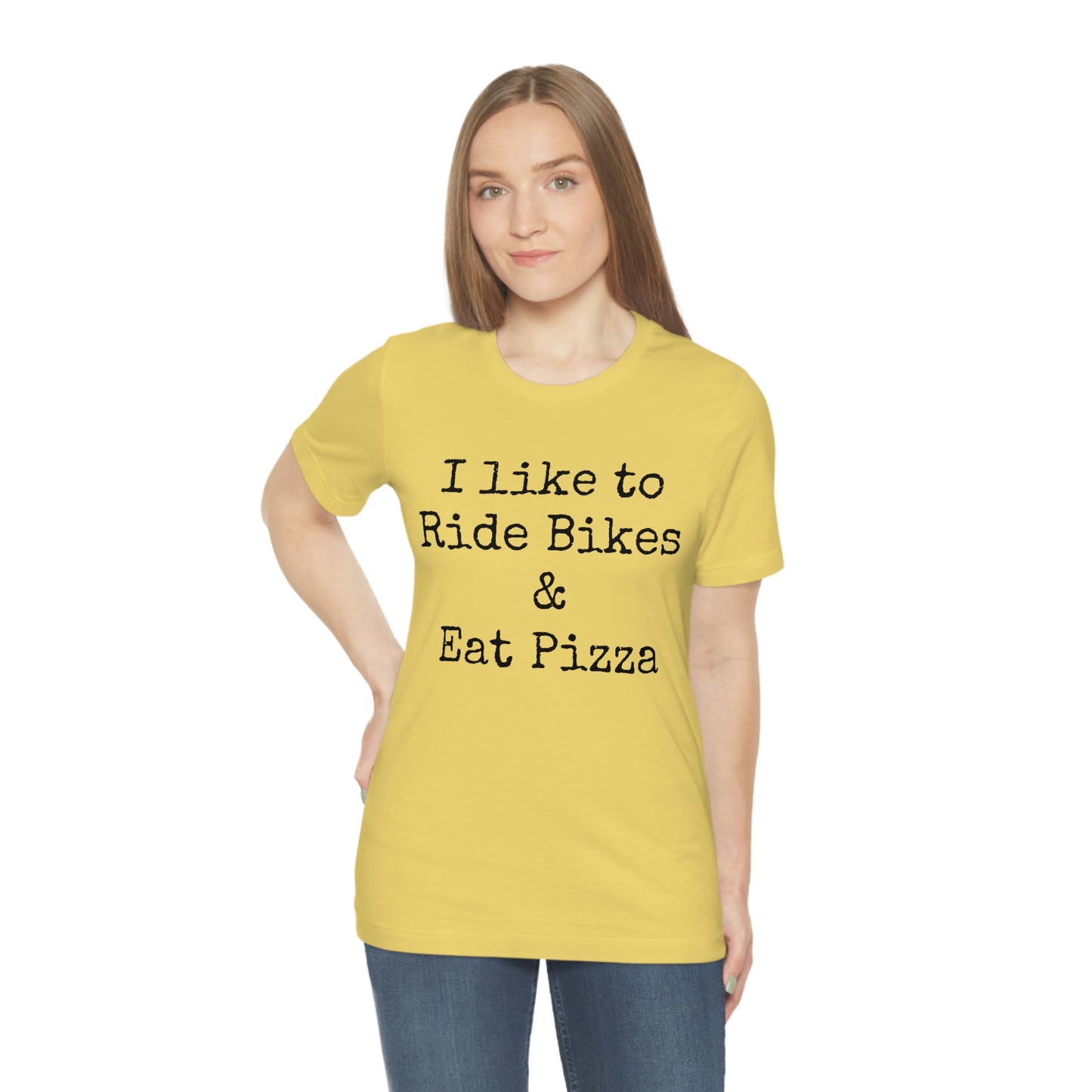 I like to Ride Bikes Unisex Jersey Short Sleeve Tee