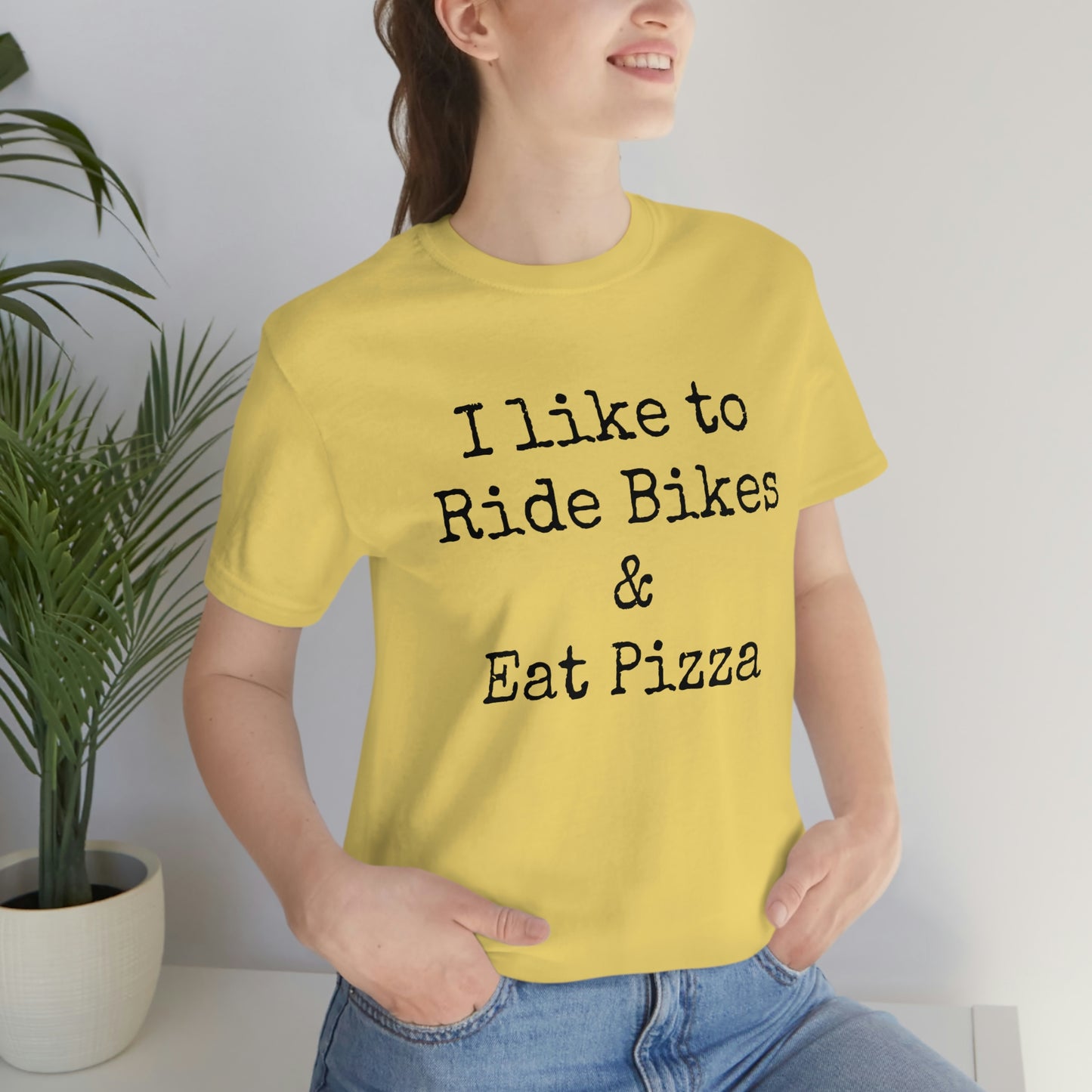 I like to Ride Bikes Unisex Jersey Short Sleeve Tee