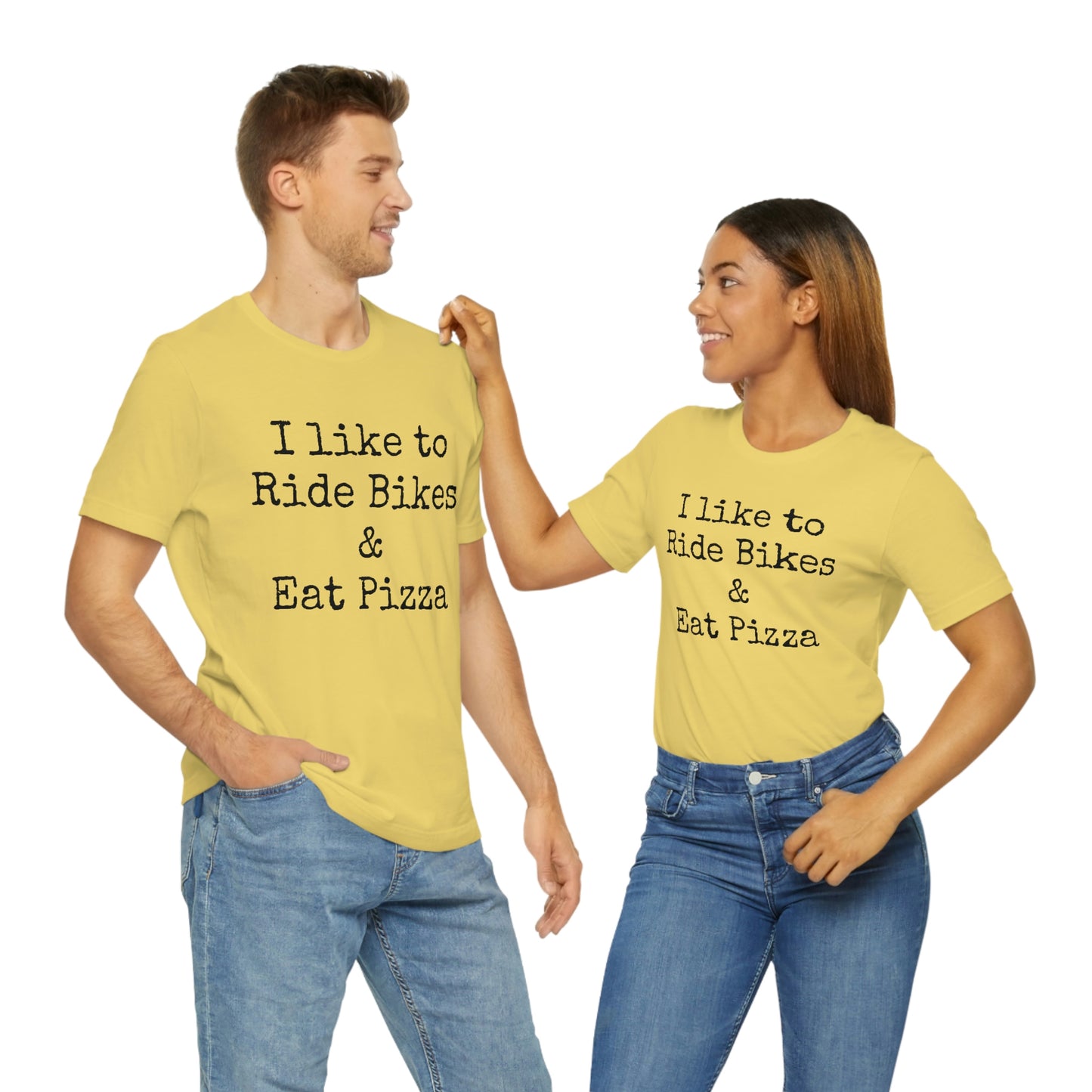 I like to Ride Bikes Unisex Jersey Short Sleeve Tee